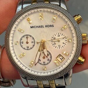 Michael Kors Two-Tone Vintage Chronograph Watch
